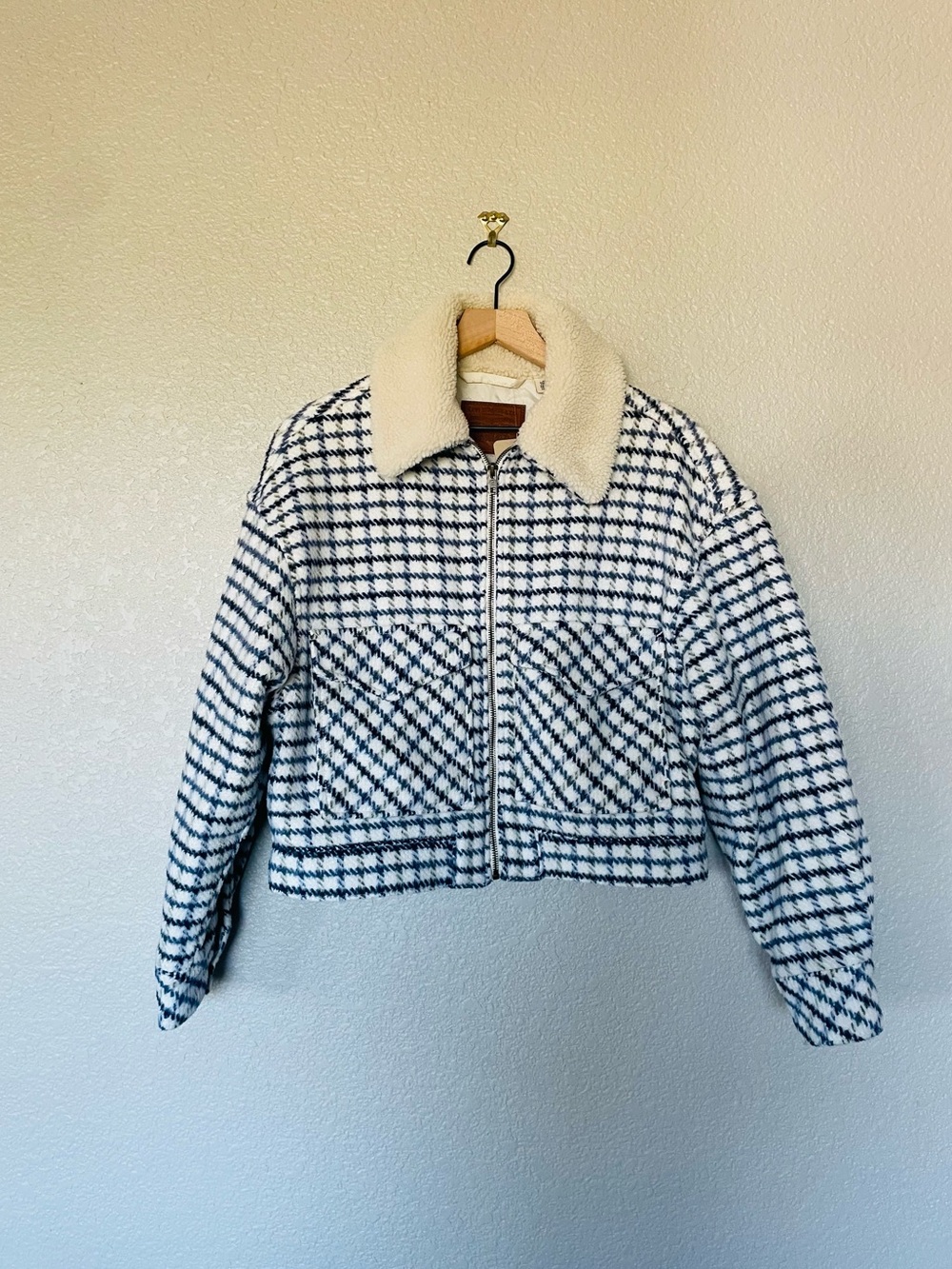 Levi’s Shrunken 90s Trucker Jacket in Blue Check